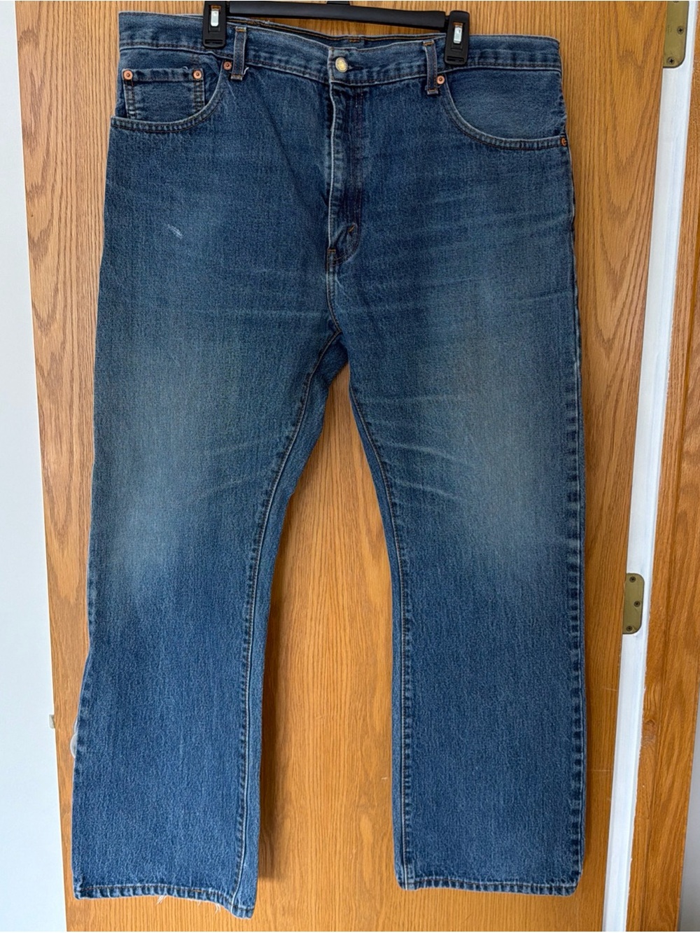 Vintage Levis 517 Jeans Mens 40x32 Blue Y2K Bootcut Made USA Faded Medium Wash